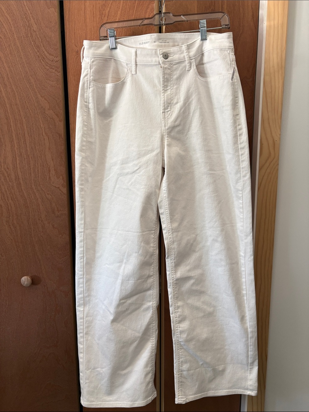 Old Navy White  High-Rise Wow Wide Leg Jeans